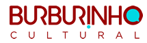 Logotipo do Burburinho Cultural com escrita na cor vinho.