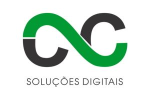 Logotipo da C2C com escrita em preto e verde